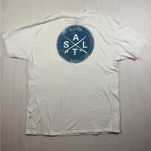 Salt Life White Short Sleeve Pocket Tee with Chest Logo